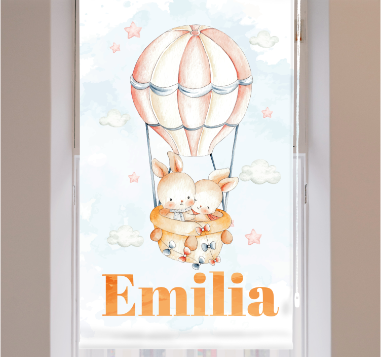Pastel balloon with sweet animals Blind - TenStickers