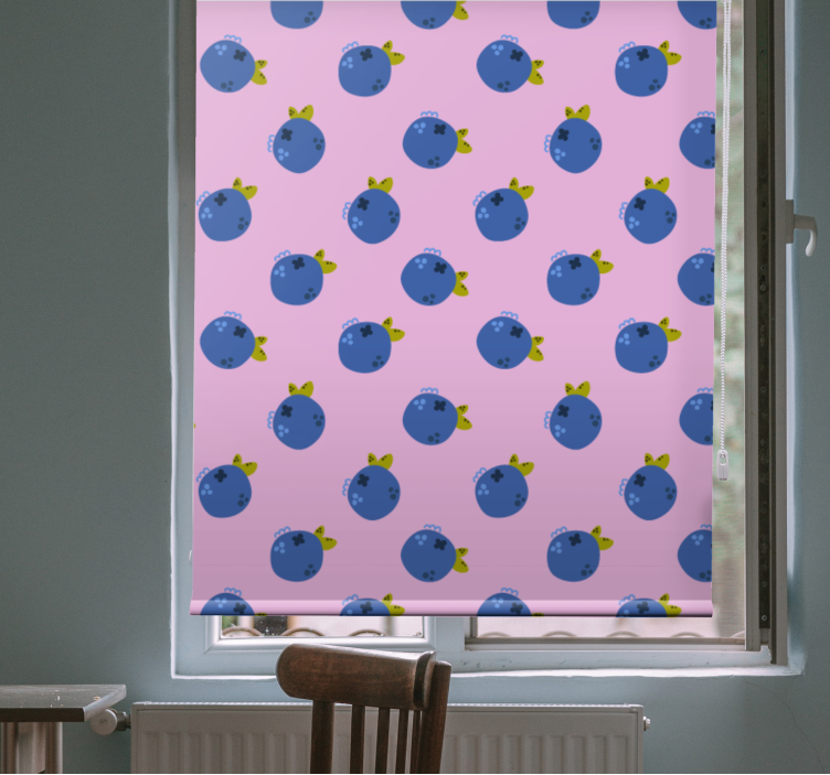Blueberry pattern fruit and vegetable blind - TenStickers