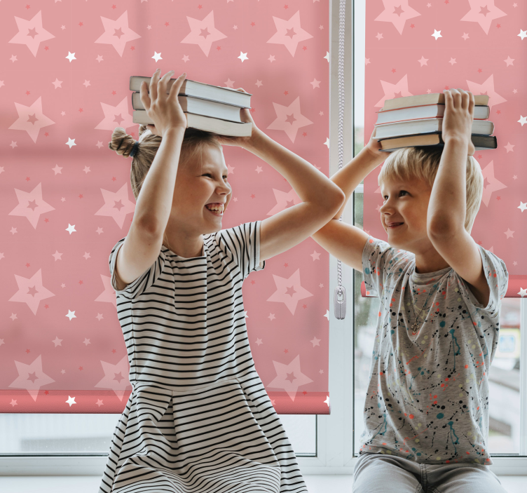 Playful Starry Pattern childrens blind - TenStickers