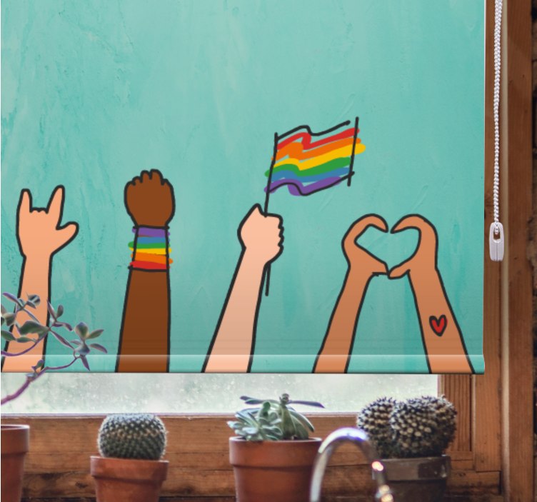 Pride Hands Display other blind - TenStickers