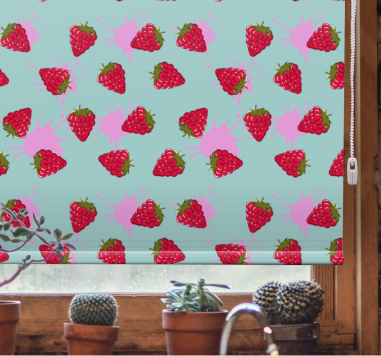 Strawberry splashes fruit and vegetable blind - TenStickers