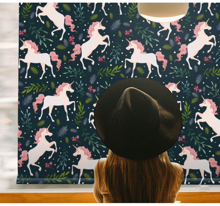 Realistic unicorn pattern childrens blind - TenStickers