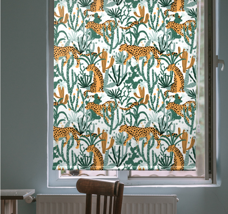 Safari Flora Fauna animal blind - TenStickers