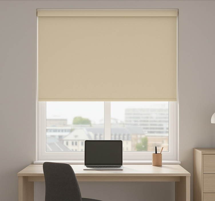 Simple beige office blind - TenStickers