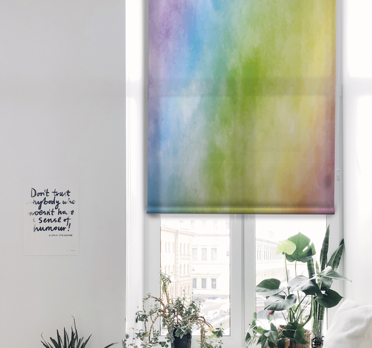 Soft gradient rainbow texture and pattern blind - TenStickers