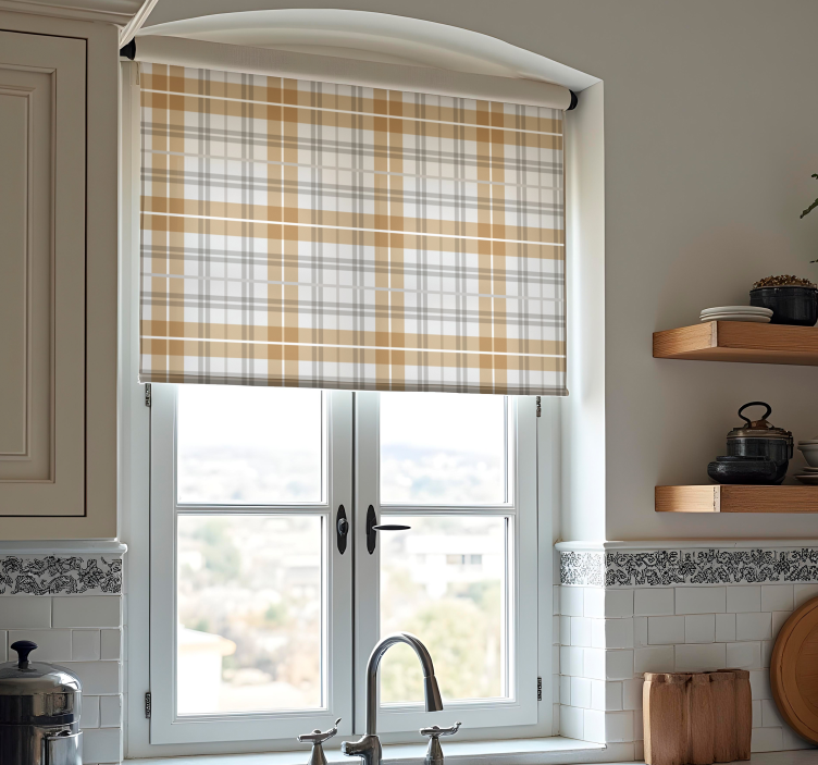 Squares kitchen blind - TenStickers