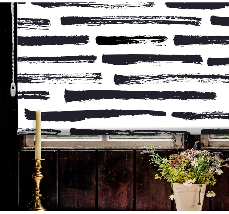 Stylised brush strokes texture and pattern blind - TenStickers