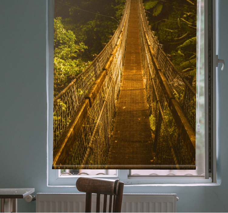 Suspension bridge path original roller blind - TenStickers