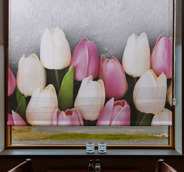 Tulip Blossom Arrangement flowers and plant blind - TenStickers