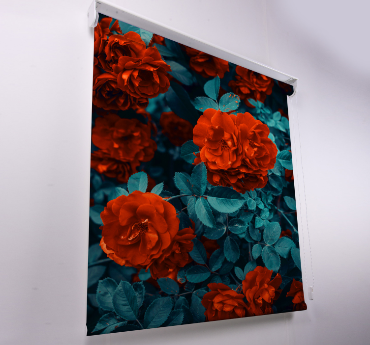 Vibrant Blooming Roses flowers and plant blind - TenStickers