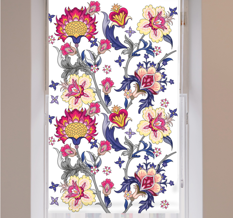 Vibrant Floral Arrangement flower blind - TenStickers