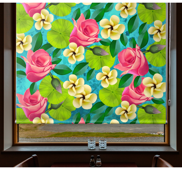Vibrant blooms flowers and plant blind - TenStickers