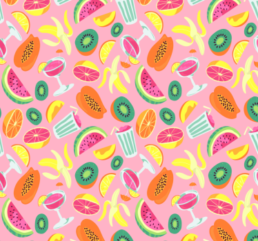 Colorful fruits pattern kitchen blind - TenStickers