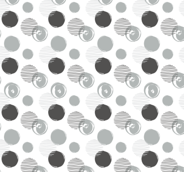 Gray circles pattern kitchen blind - TenStickers