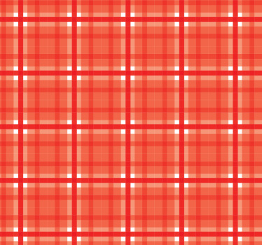 Red gingham pattern kitchen blind - TenStickers