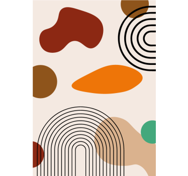 Boho arches bathroom blind - TenStickers