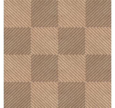 Jute squares motif living room blind - TenStickers