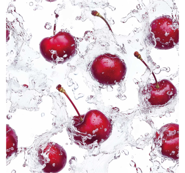 Fresh cherries  kitchen blind - TenStickers