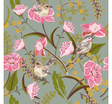 Flowers  kitchen blind - TenStickers