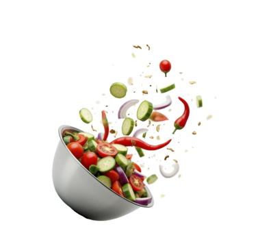 Fresh salad  kitchen blind - TenStickers
