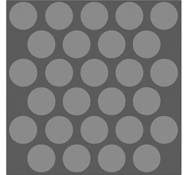 Textured grey circles  bathroom blind - TenStickers