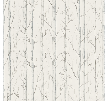 Swedish birch motif bathroom blind - TenStickers