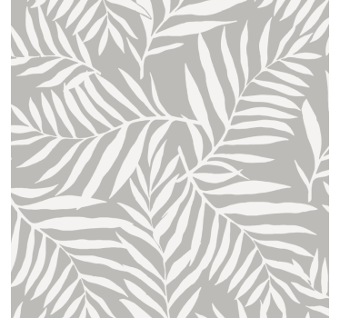 Grey elegant leaves bathroom blind - TenStickers