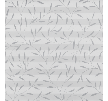 White and grey plants bathroom blind - TenStickers