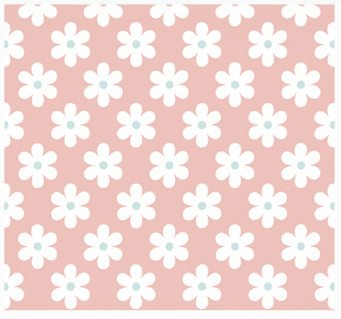 White daisies pattern childrens blind - TenStickers