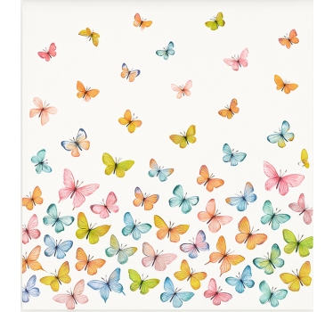 Flying colorful butterflies childrens blind - TenStickers