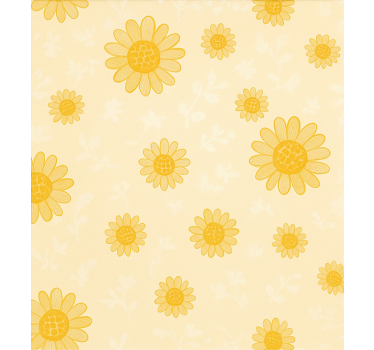Yellow sunflower pattern childrens blind - TenStickers