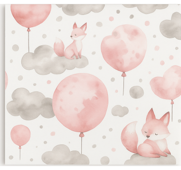 Pastel balloons and clouds childrens blind - TenStickers