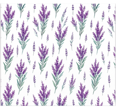 Watercolor lavander sprigs kitchen blind - TenStickers