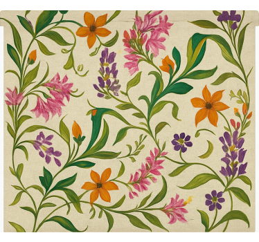 Ornate Floral Vines kitchen blind - TenStickers