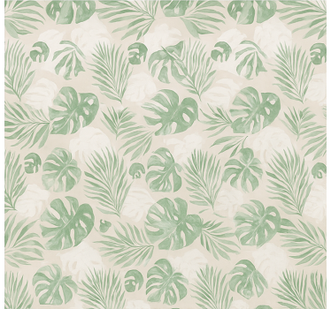 Tropical botanical leaves kitchen blind - TenStickers