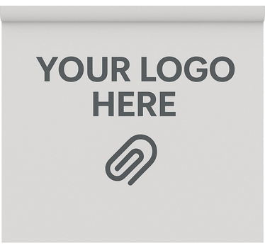 Office blind with custom logo design - TenStickers