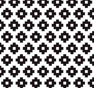 Bathroom blind geometric tile design - TenStickers