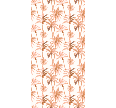 Bathroom blind with palm silhouettes - TenStickers