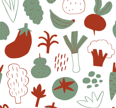 Colorful vegetables kitchen blind - TenStickers