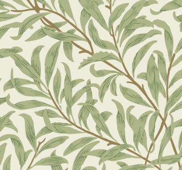 Kitchen blind with botanical green plants design - TenStickers