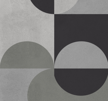 Kitchen blind in abstract grey pattern - TenStickers