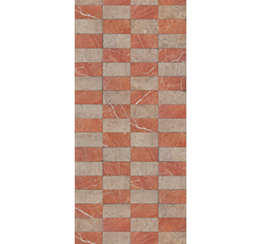 Kitchen blind with geometric beige tiles - TenStickers