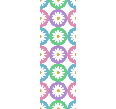 Kitchen blind daisy pattern circles - TenStickers