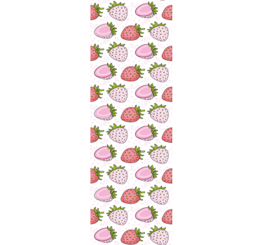 Kitchen blind with strawberry patterns - TenStickers