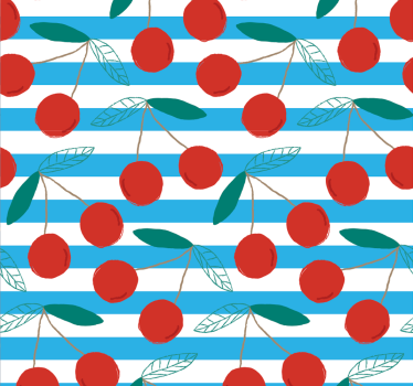 Kitchen blind with abstract fruit design - TenStickers
