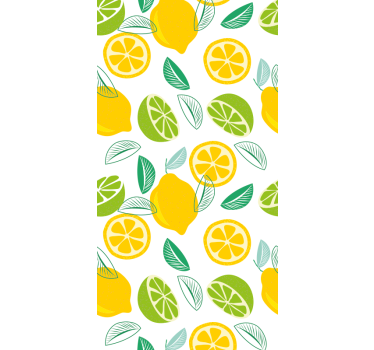 Kitchen blind with citrus design - TenStickers
