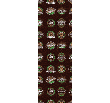Kitchen blind coffee emblem design - TenStickers