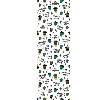 Kitchen blind coffee roast design - TenStickers