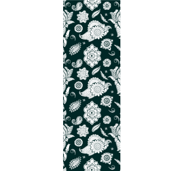 Kitchen blind floral tile design - TenStickers