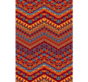 Kitchen blind with red tribal patterns - TenStickers